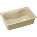 33 x 22 in. No Hole Composite Single Bowl Drop-in Kitchen Sink in Sand
