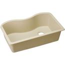 33 x 20 in. No Hole Composite Single Bowl Undermount Kitchen Sink in Sand
