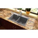 Elkay Greystone 33 x 22 in. No Hole Composite Double Bowl Drop-in Kitchen Sink 