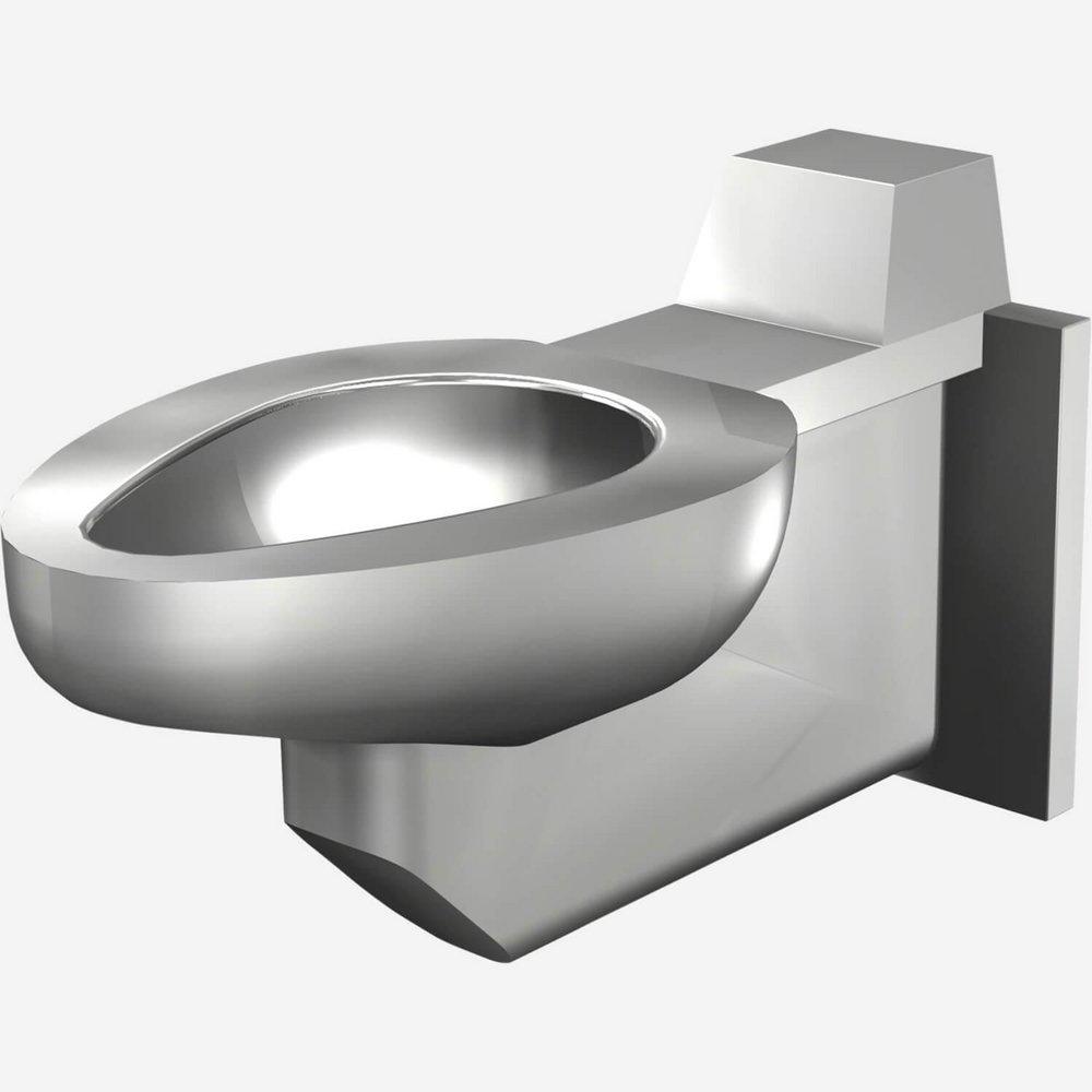 Acorn Engineering Stainless Steel Wall Mount One Piece Toilet 