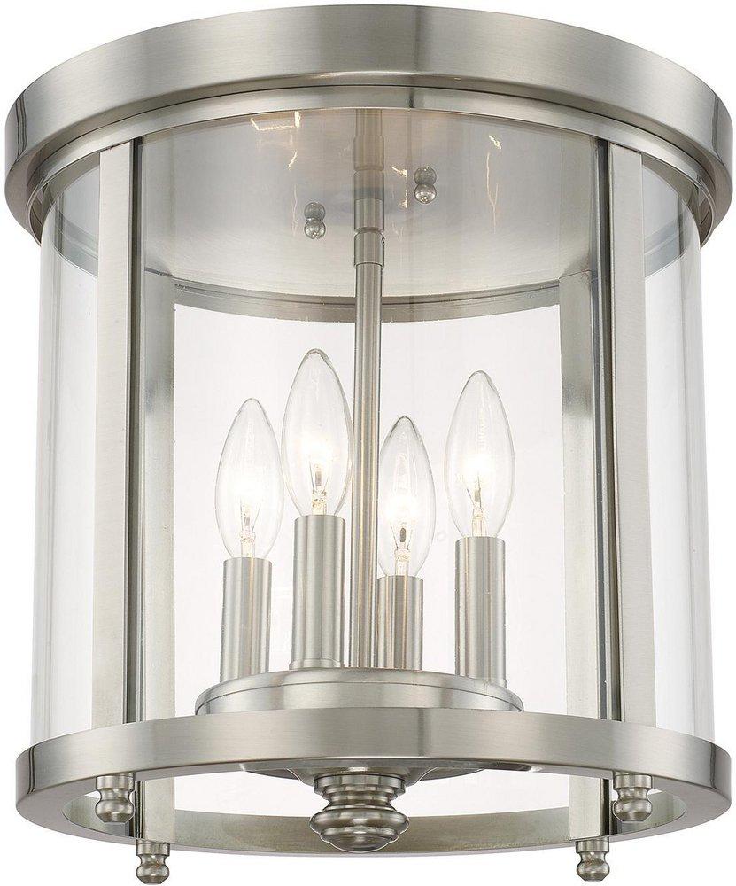 Capital Lighting Brushed Nickel 4-Light 60W Ceiling Fixture 