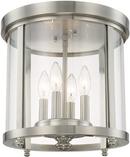 Capital Lighting Brushed Nickel 4-Light 60W Ceiling Fixture 
