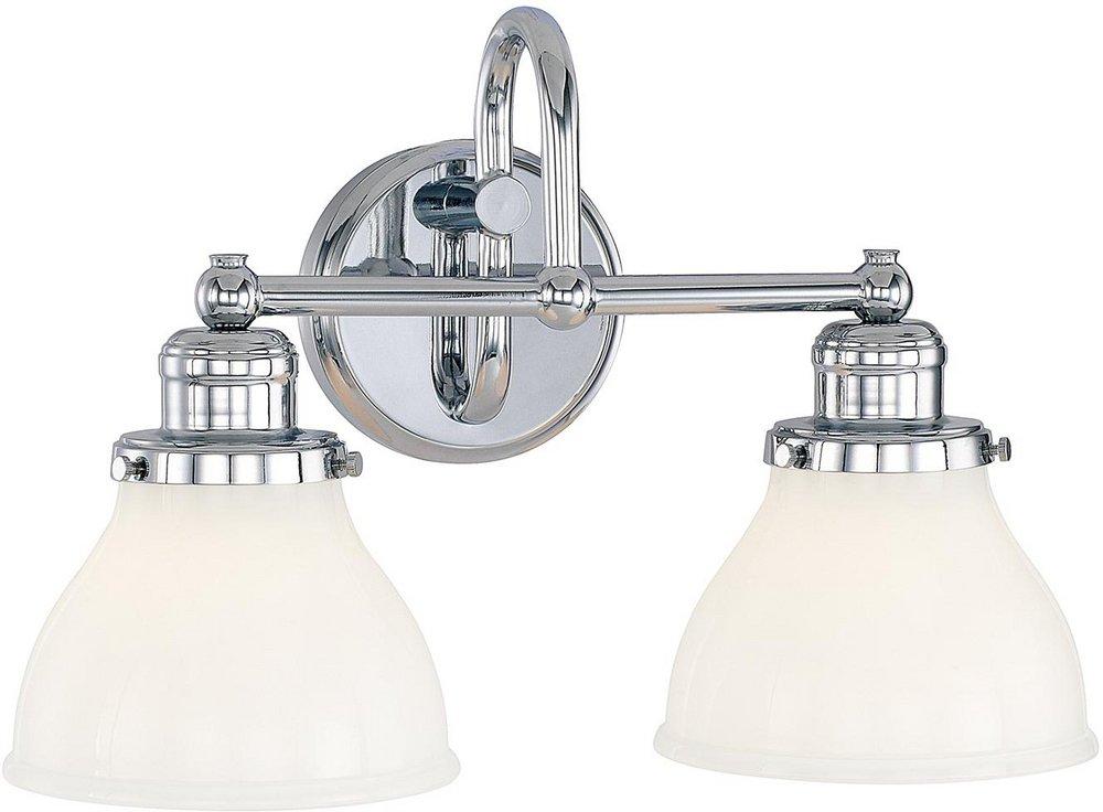 Capital Lighting Chrome 100W 2-Light Medium E-26 Base Incandescent Vanity 