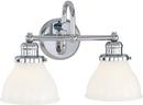 Capital Lighting Chrome 100W 2-Light Medium E-26 Base Incandescent Vanity 