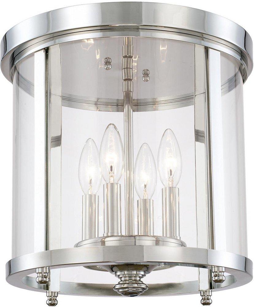 Capital Lighting Polished Nickel 4-Light 60W Ceiling Fixture 
