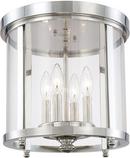 4-Light 60W Ceiling Fixture in Polished Nickel