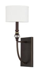 60W 1-Light Candelabra E-12 Incandescent Wall Sconce in Champagne Bronze