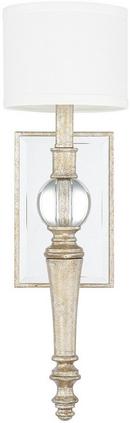 60W 1-Light Wall Sconce in Gilded Silver