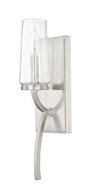 60W 1-Light Wall Sconce in Brushed Nickel