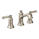 Moen Brushed Nickel Two Handle Widespread Bathroom Sink Faucet 
