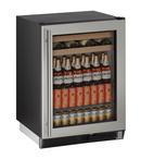 24 in. 5.4 cu. ft. Beverage Cooler in Stainless Steel