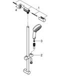 GROHE Brushed Nickel Infinity Finish&trade; Dual Function Hand Shower 