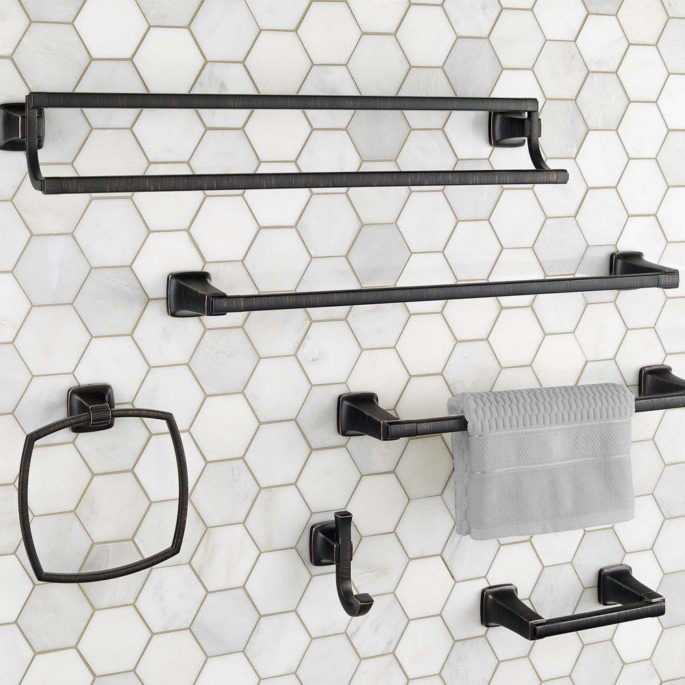 American Standard Legacy Bronze Concealed Mount and Wall Mount Toilet Tissue Holder 