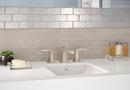 American Standard Brushed Nickel Widespread Bathroom Faucet with Double Lever Handle 