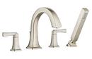 Two Handle Roman Tub Faucet in Brushed Nickel