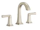 American Standard Brushed Nickel Two Handle Widespread Bathroom Sink Faucet with High Arc Spout 