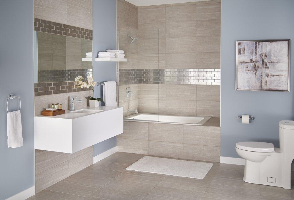 American Standard Polished Chrome Single Handle Vessel Filler Bathroom Sink Faucet 