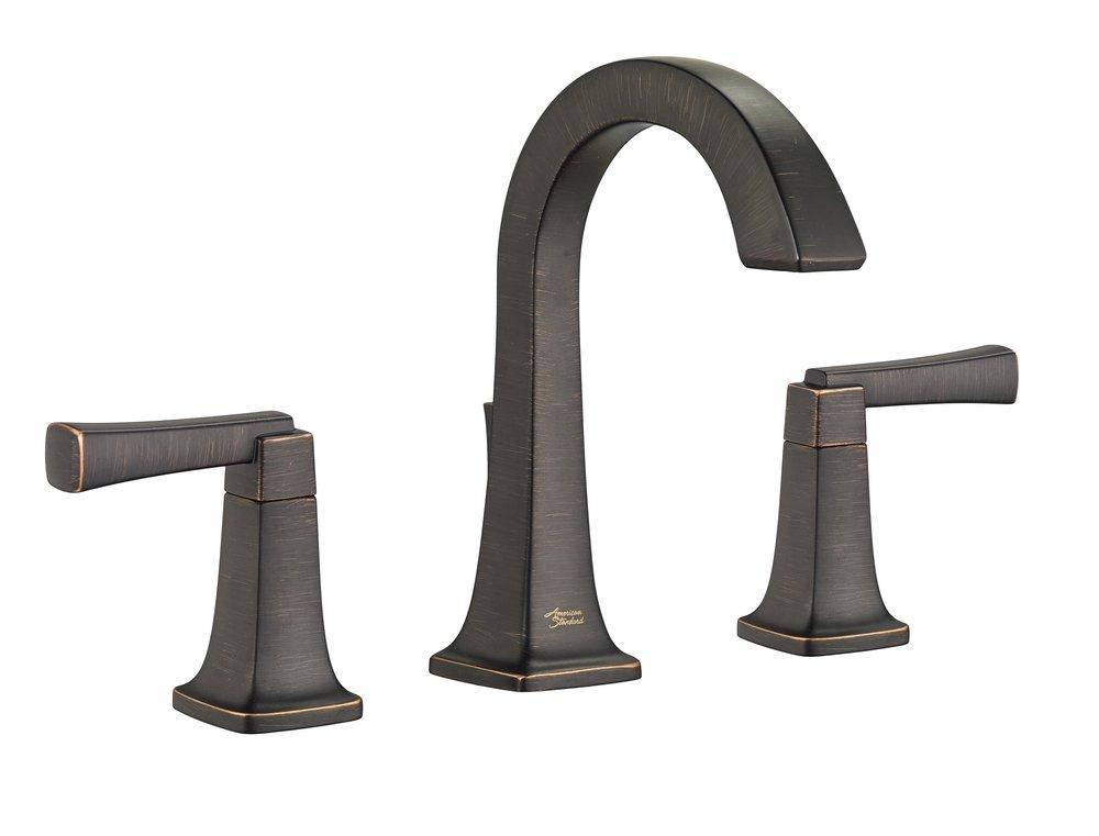 American Standard Legacy Bronze Two Handle Widespread Bathroom Sink Faucet with High Arc Spout 