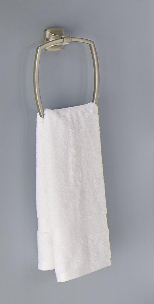American Standard Satin Nickel Rectangular Closed Towel Ring 