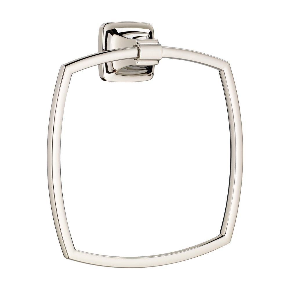 American Standard Polished Nickel Rectangular Closed Towel Ring 