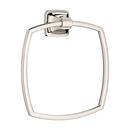 American Standard Polished Nickel Rectangular Closed Towel Ring 