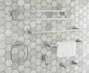 American Standard Polished Chrome Concealed Mount Single Post Towel Ring 