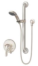 Single Handle Single Function Bathtub & Shower Faucet in Satin Nickel