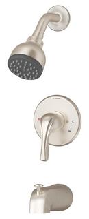 One Handle Single Function Bathtub & Shower Faucet in Satin Nickel