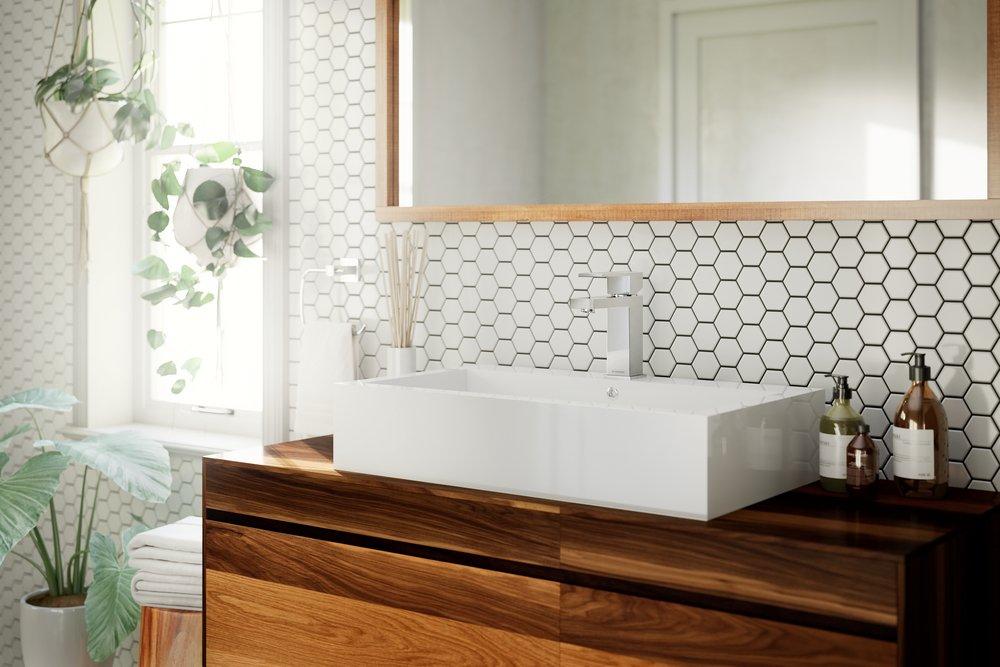 Symmons Industries Polished Chrome Single Handle Bathroom Sink Faucet 