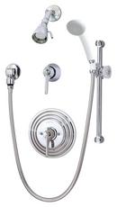 Two Handle Single Function Shower System in Polished Chrome