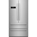 35-3/4 in. 20.7 cu. ft. Counter Depth French Door Bottom Mount Freezer Refrigerator in Stainless Steel