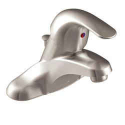 Single Handle Centerset Bathroom Sink Faucet in Spot Resist&trade; Brushed Nickel