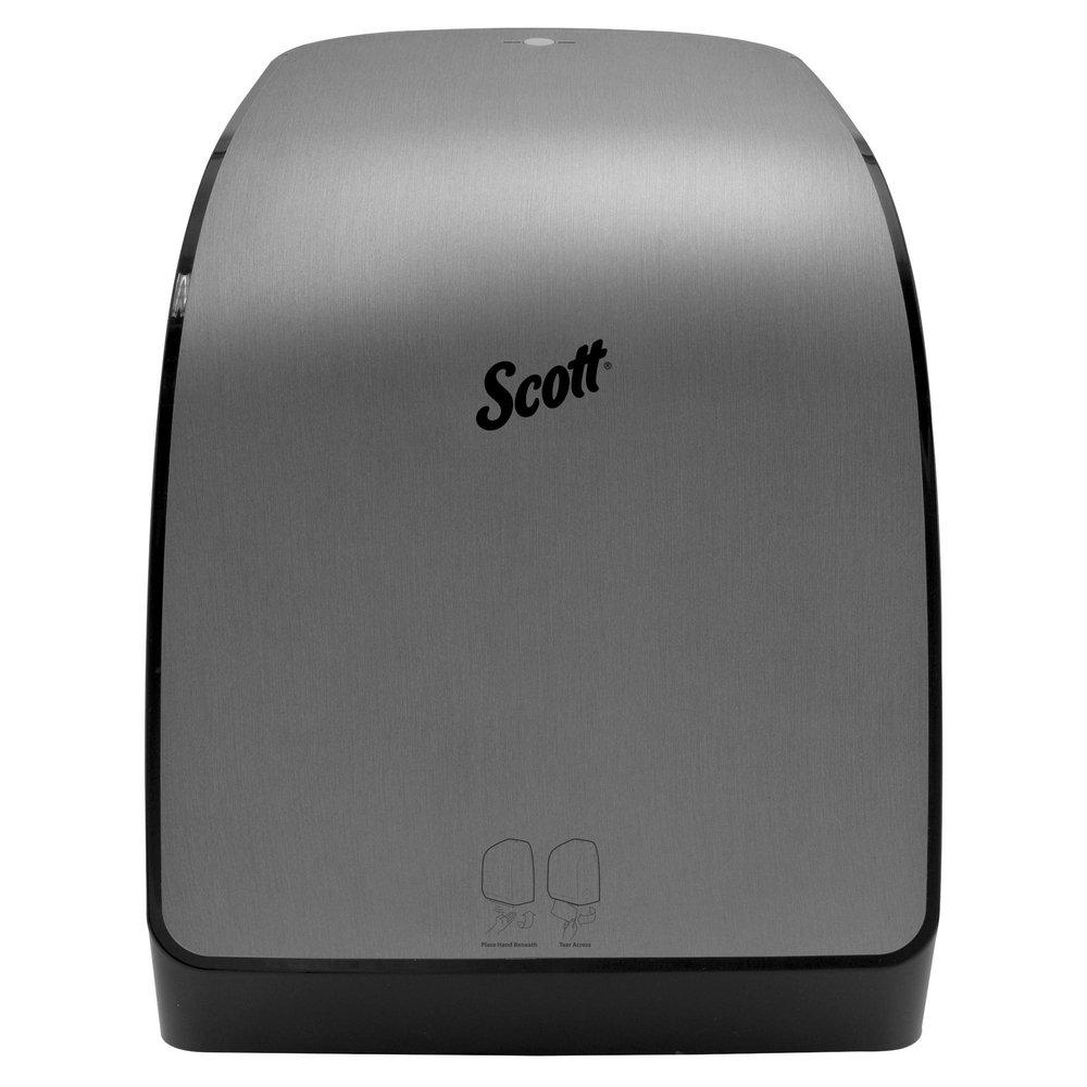 Scott&reg; Stainless ABS Wall Mount Battery and Electric Automatic Towel Dispenser 