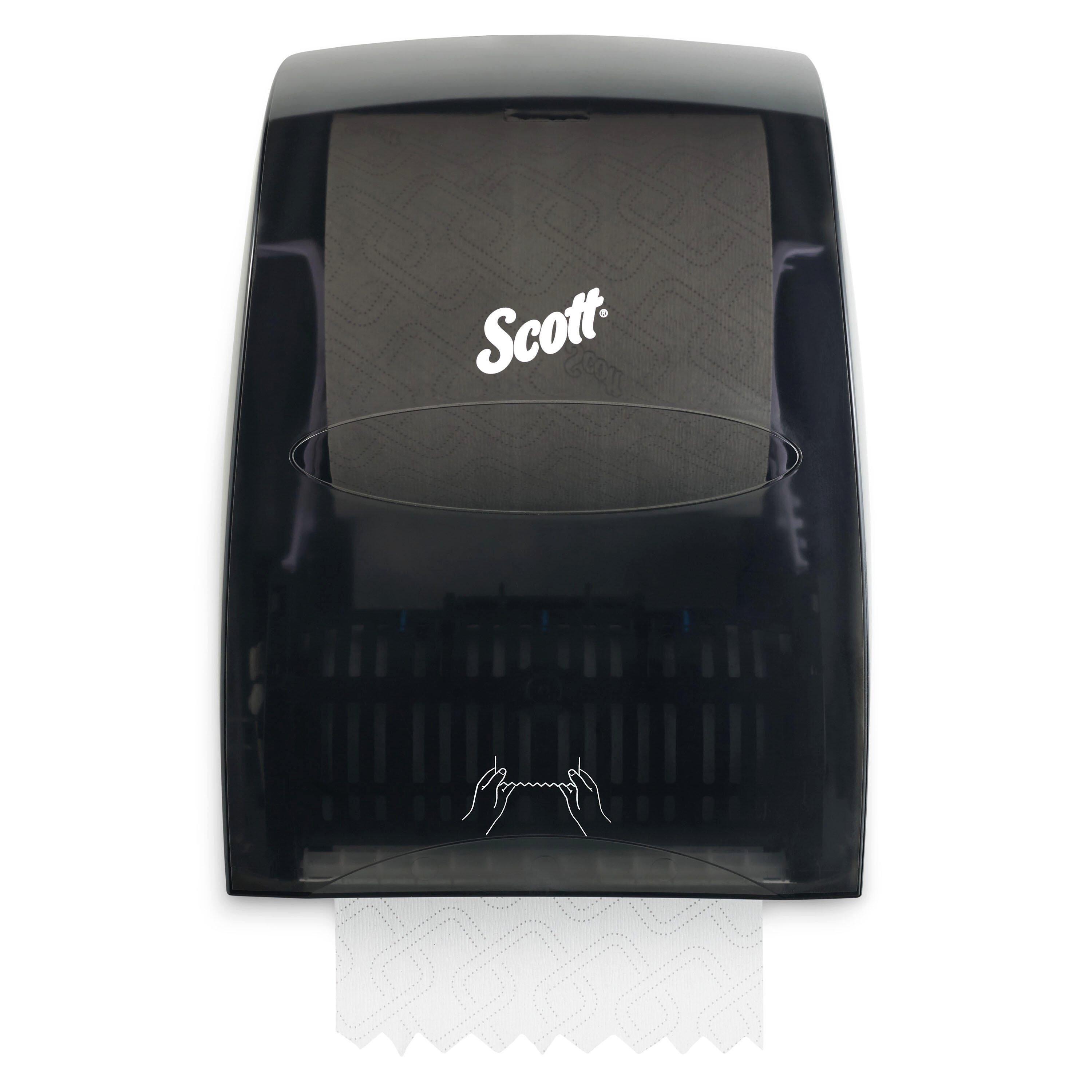 Scott&reg; Smoke Wall Mount Plastic Hard Roll Towel Dispenser 