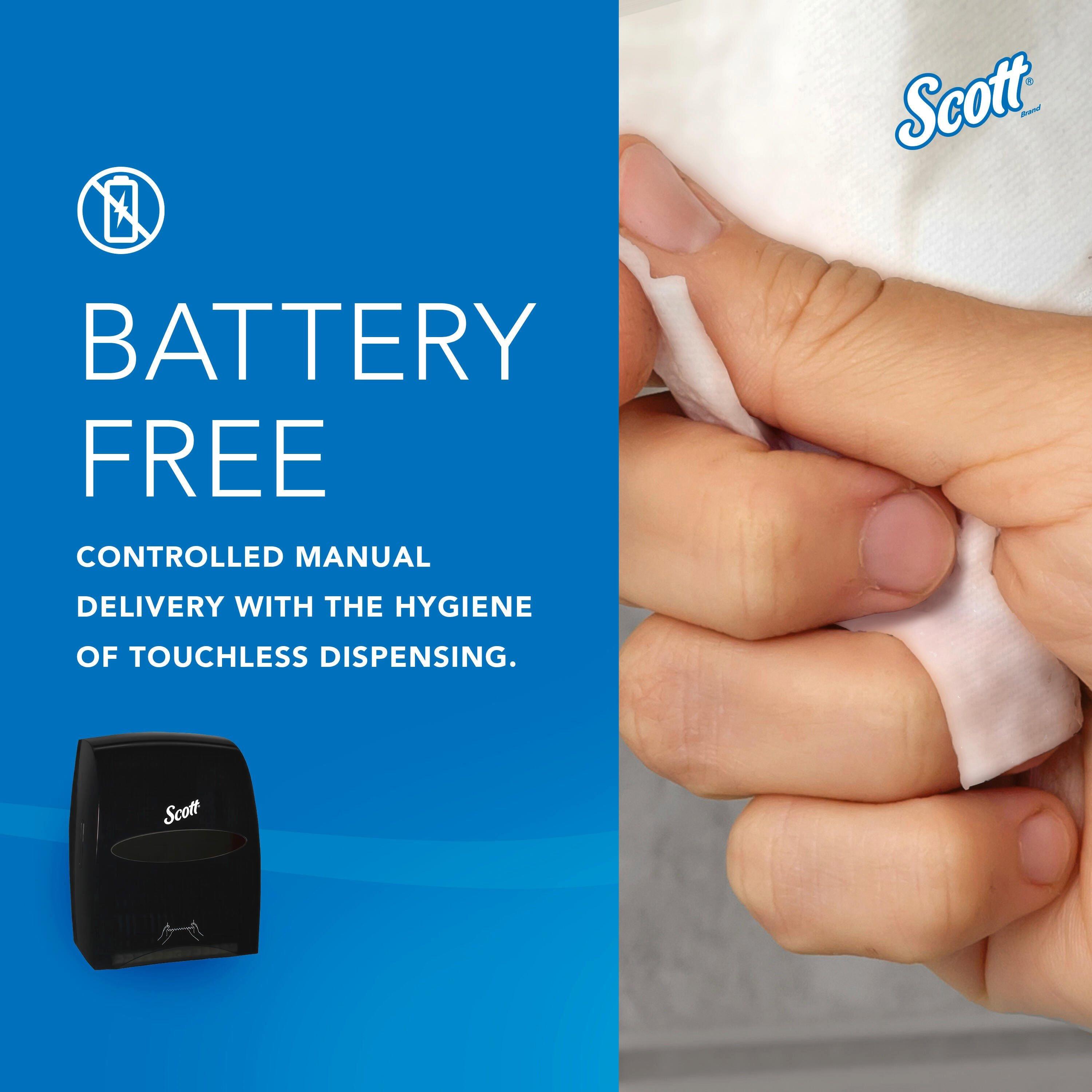 Scott&reg; Smoke Wall Mount Plastic Hard Roll Towel Dispenser 