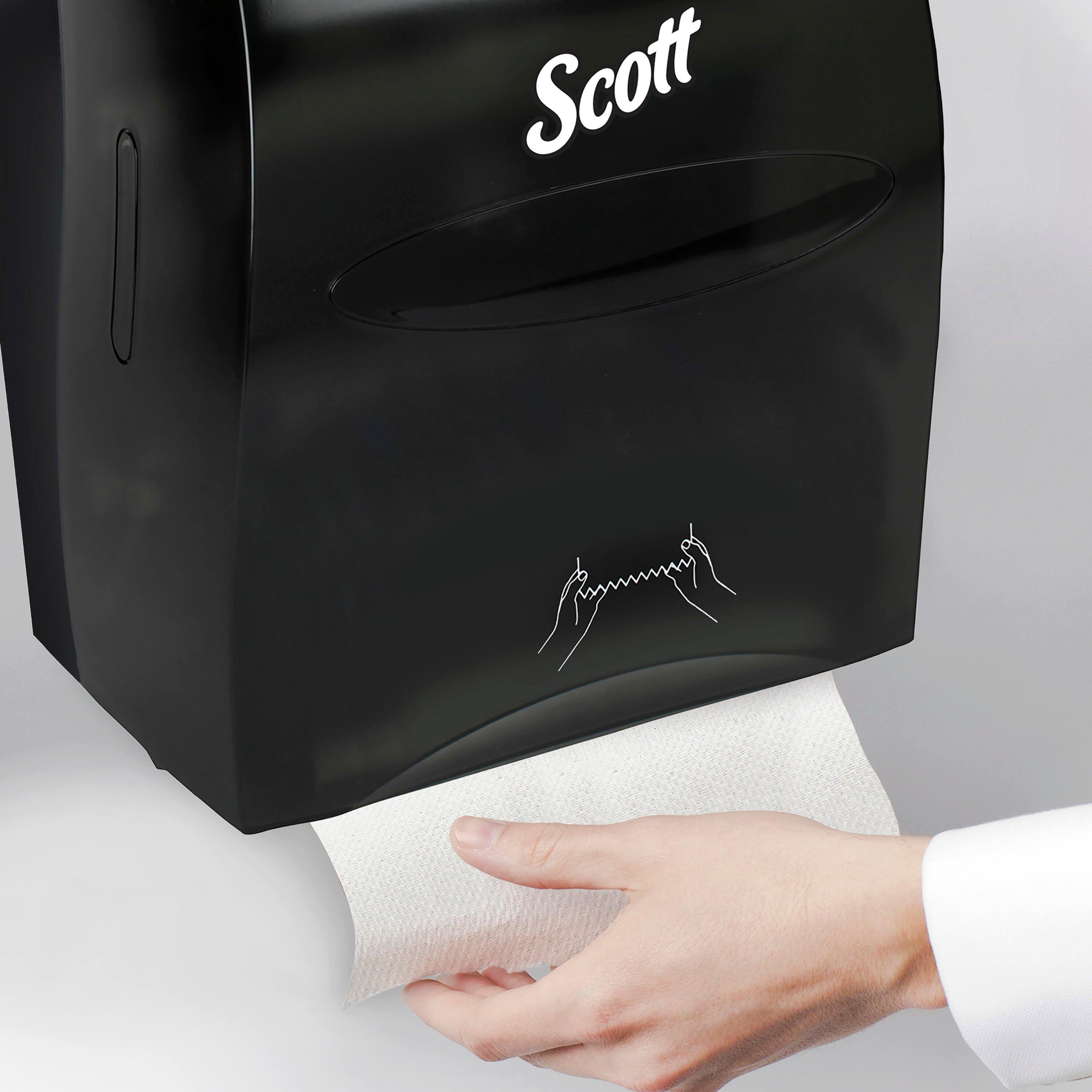Scott&reg; Smoke Wall Mount Plastic Hard Roll Towel Dispenser 