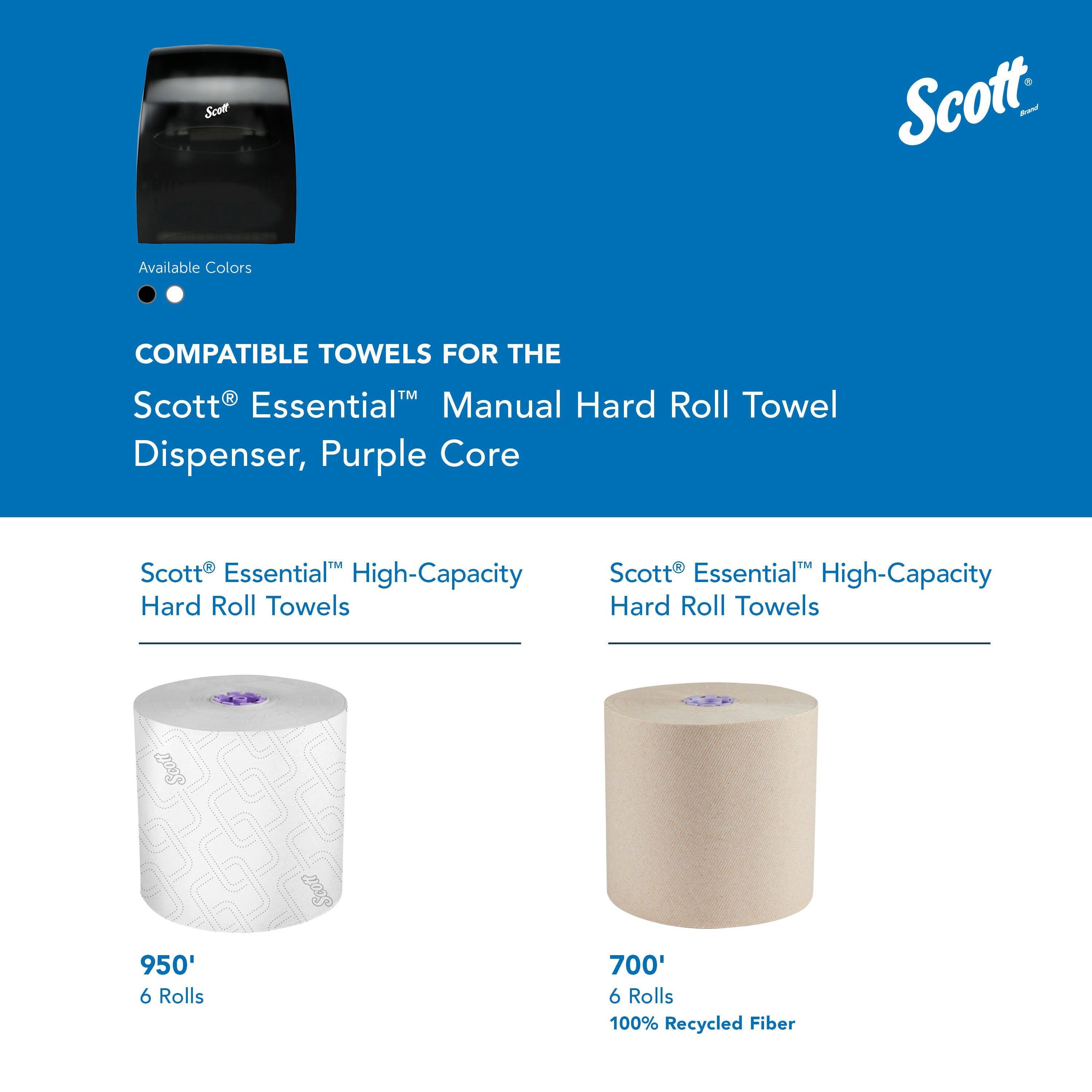 Scott&reg; Smoke Wall Mount Plastic Hard Roll Towel Dispenser 