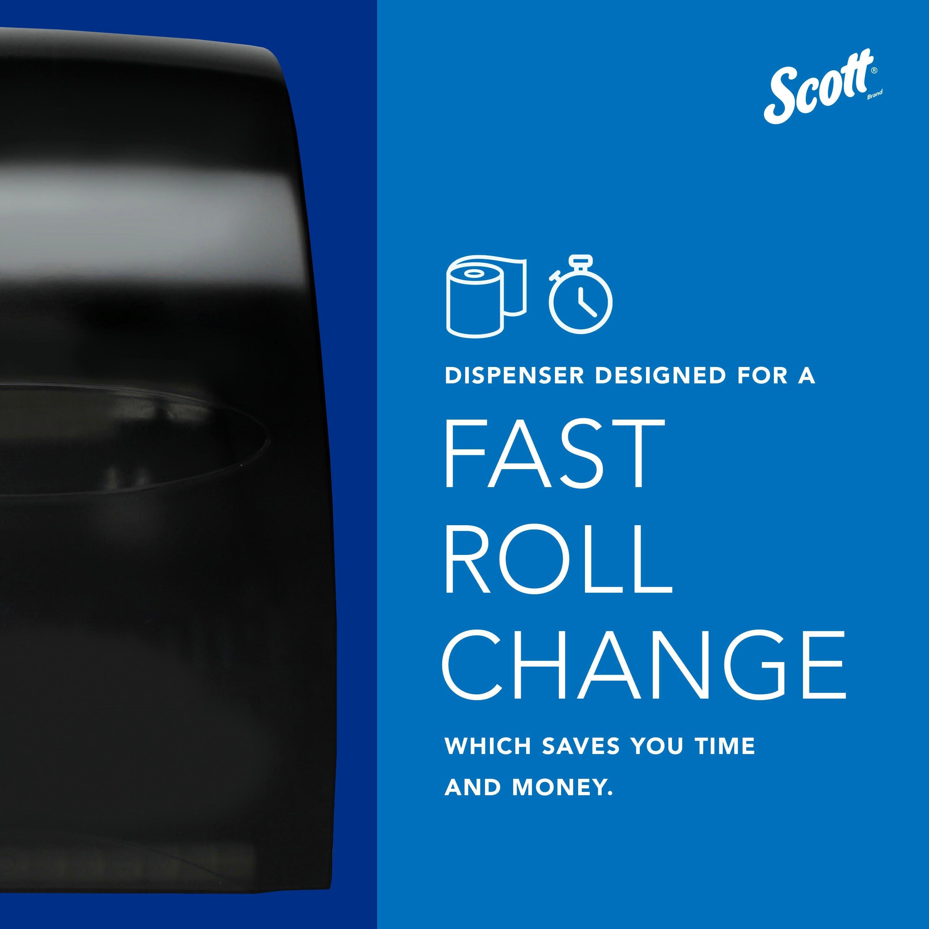 Scott&reg; Smoke Wall Mount Plastic Hard Roll Towel Dispenser 