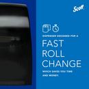 Scott&reg; Smoke Wall Mount Plastic Hard Roll Towel Dispenser 
