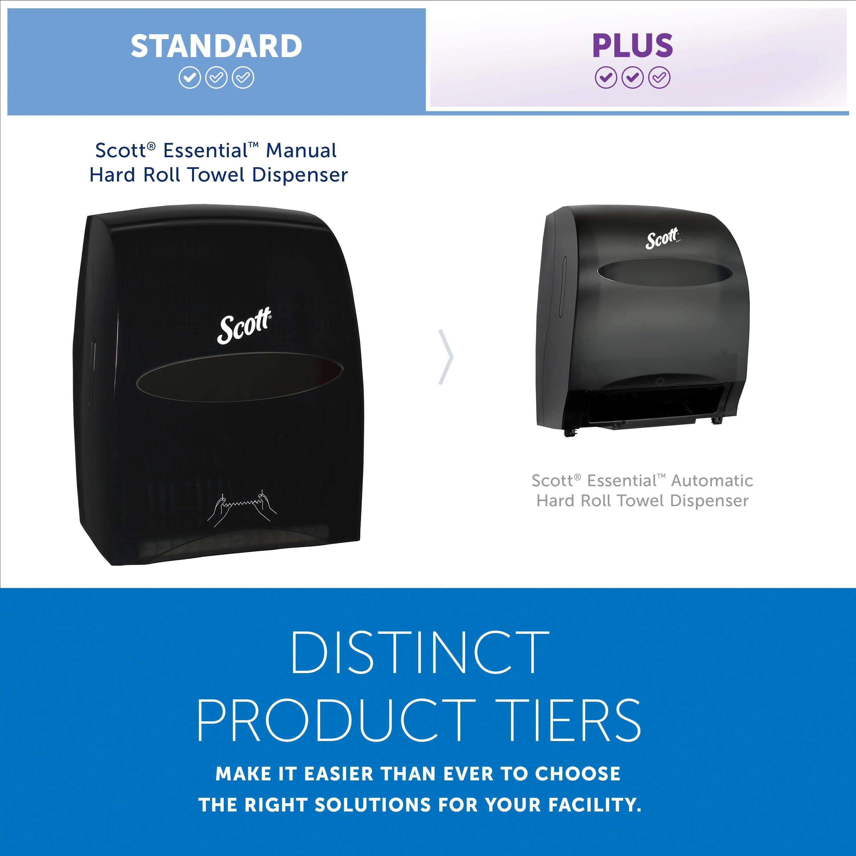 Scott&reg; Smoke Wall Mount Plastic Hard Roll Towel Dispenser 