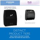Scott&reg; Smoke Wall Mount Plastic Hard Roll Towel Dispenser 