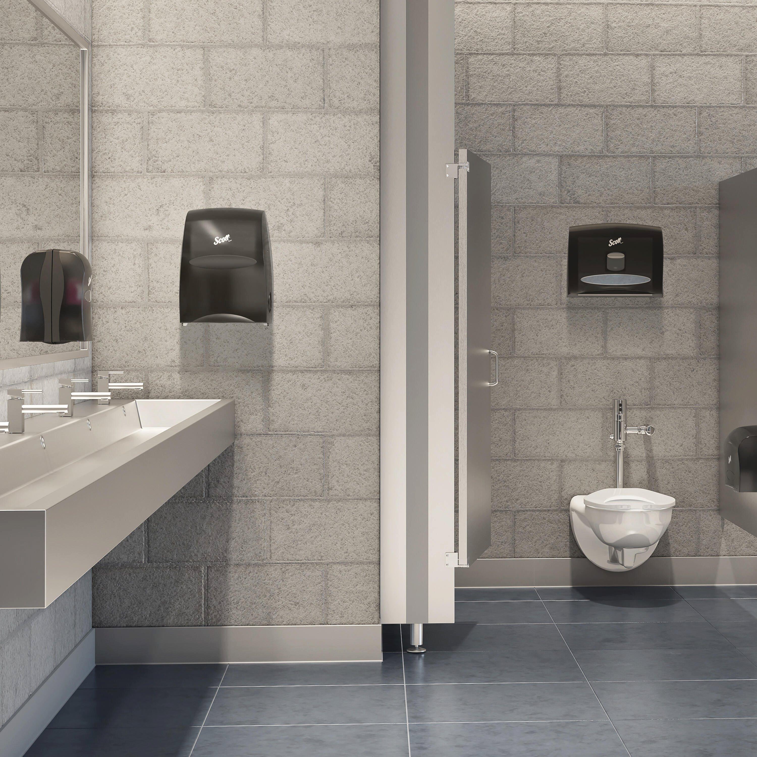 Scott&reg; Smoke Wall Mount Plastic Hard Roll Towel Dispenser 