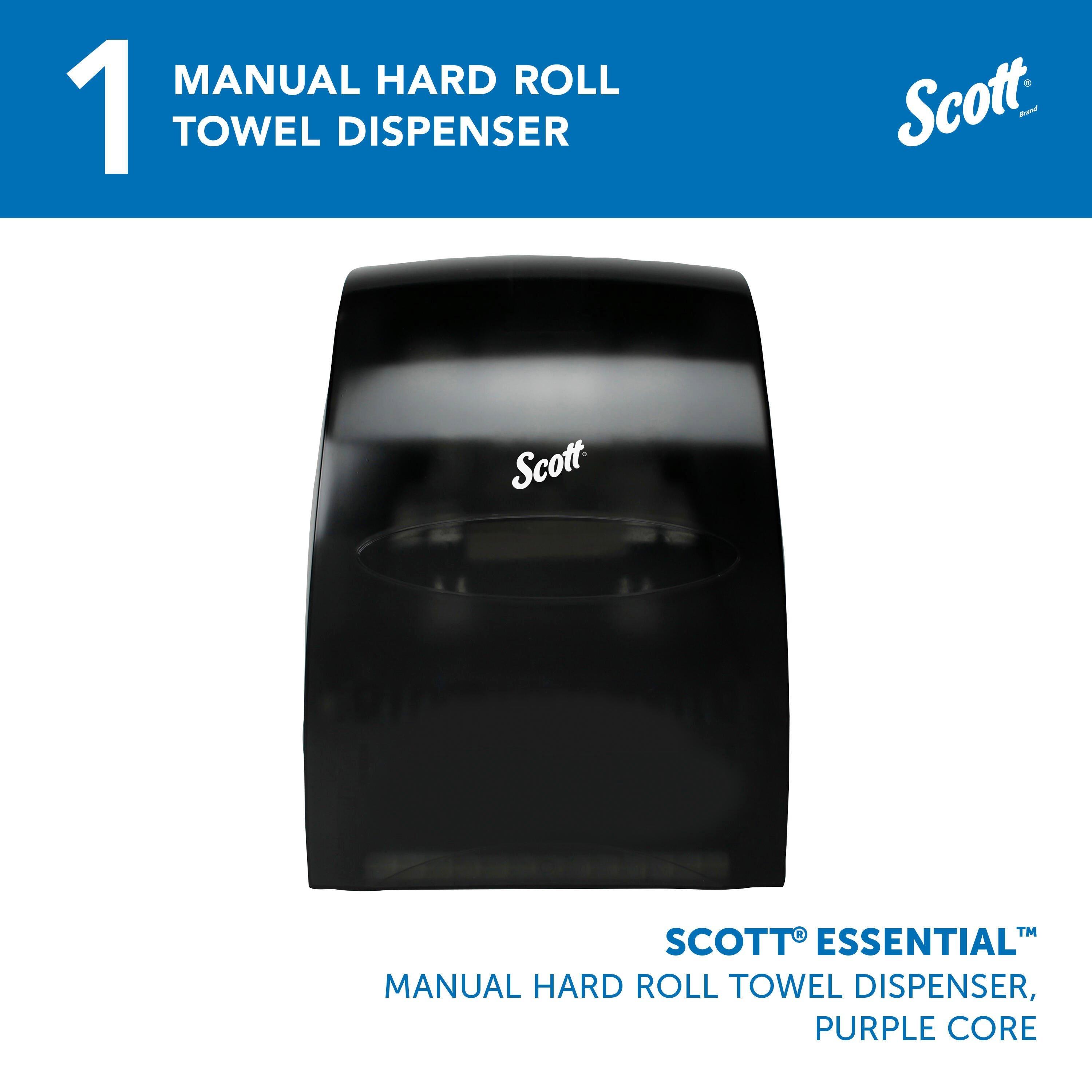 Scott&reg; Smoke Wall Mount Plastic Hard Roll Towel Dispenser 
