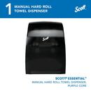 Scott&reg; Smoke Wall Mount Plastic Hard Roll Towel Dispenser 