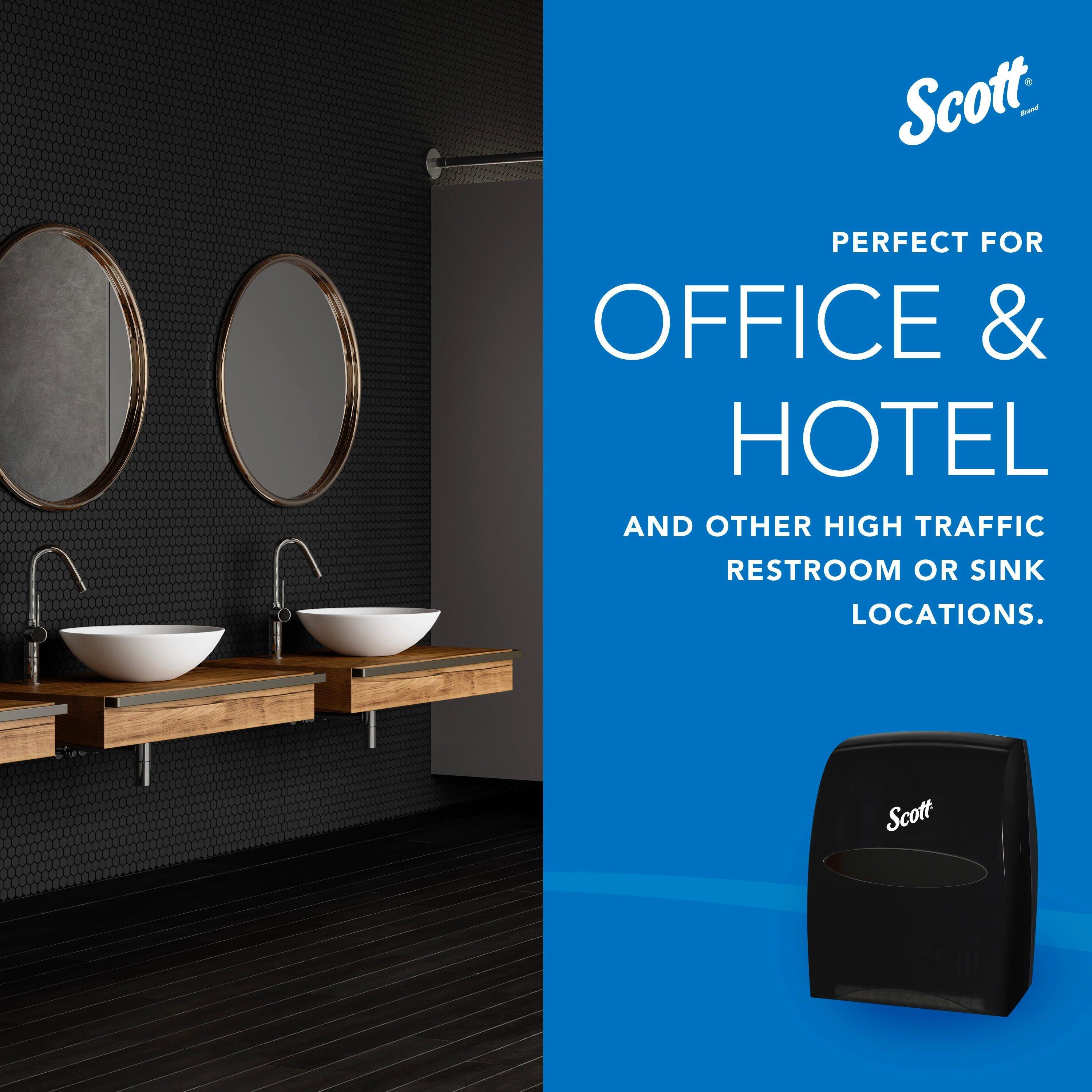 Scott&reg; Smoke Wall Mount Plastic Hard Roll Towel Dispenser 