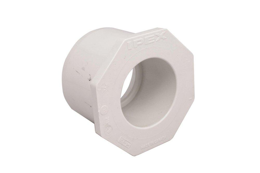 White PVC Schedule 40 Bushing 