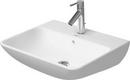 21-13/20 x 17-8/25 in. Rectangular Dual Mount Bathroom Sink in White Alpin