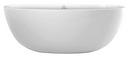 Hydro Systems White 58 x 31 in. 65 gal Hydroluxe Solid Surface Oval Freestanding Bathtub with Center Drain 
