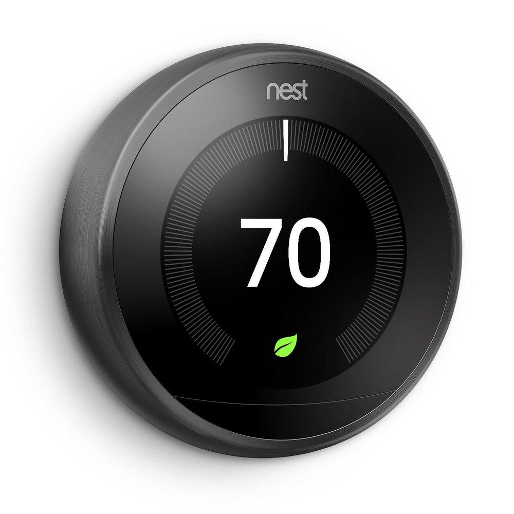 Google Black Learning Thermostat 