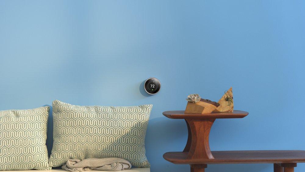 Google Black Learning Thermostat 